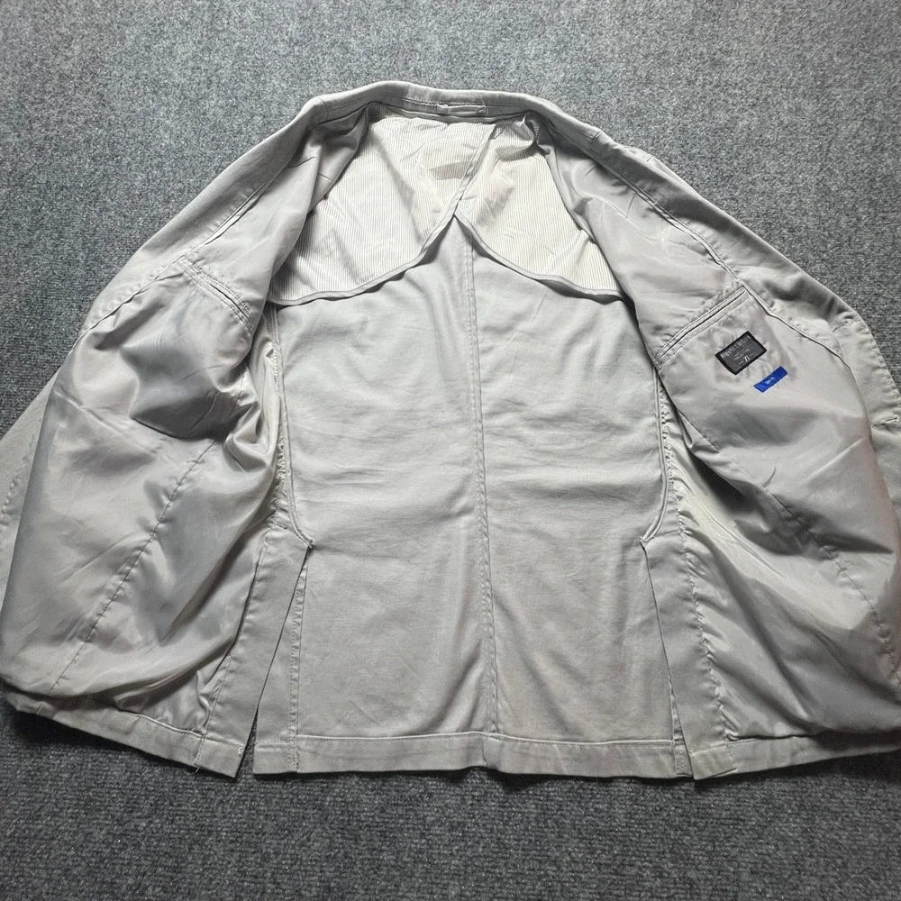 Angelo Litrico Mens Grey Slim Fit Unstructured Blazer Jacket 46 XL US 56 EUR